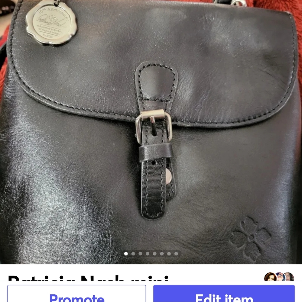 Patricia Nash vatoni small convertable backpack black